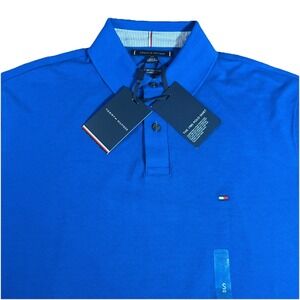 NWT Tommy Hilfiger Shirt Men's S Blue The 1985 Polo Classic Fit Short Sleeve